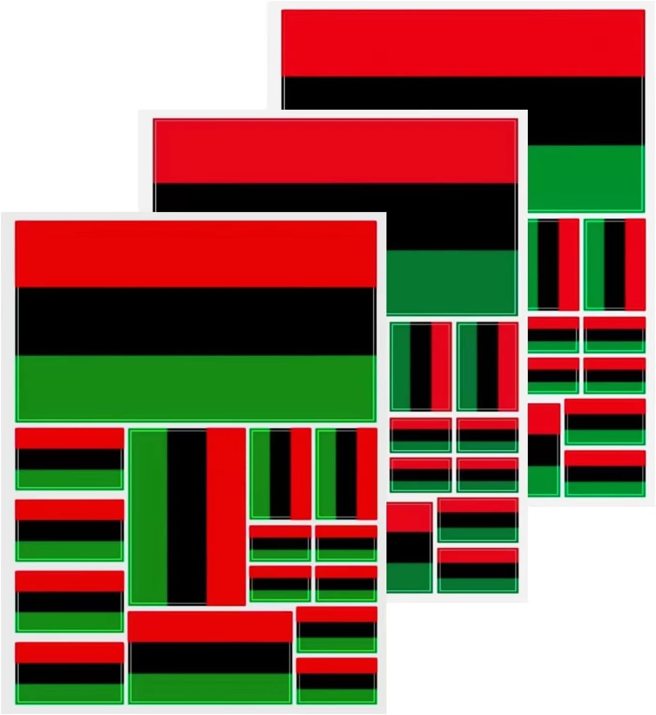 Exploring the 3Pack African American Flag Decal: A Symbol of Patriotism