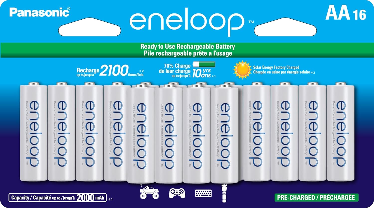 Comprehensive Review of Eneloop Panasonic BK-3MCCA16FA AA Rechargeable Batteries