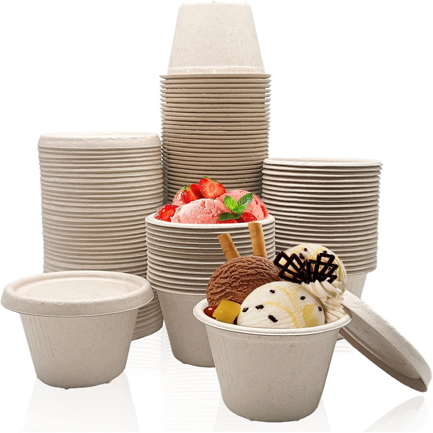 Goiio 100 Pcs 4 Oz Bagasse Fiber Condiment Cups Review