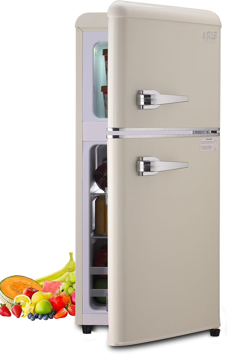 Discover the KRIB BLING Retro Fridge With Freezer Review