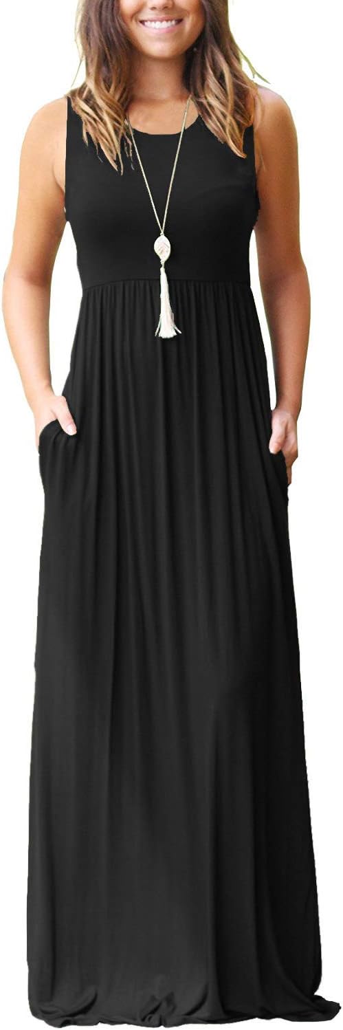 MOLERANI Women’s Loose Plain Maxi Dresses Review