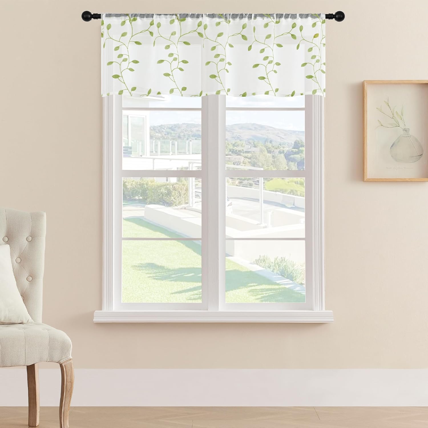 MRTREES Sheer Curtain Valance: A Touch of Nature for Your Home