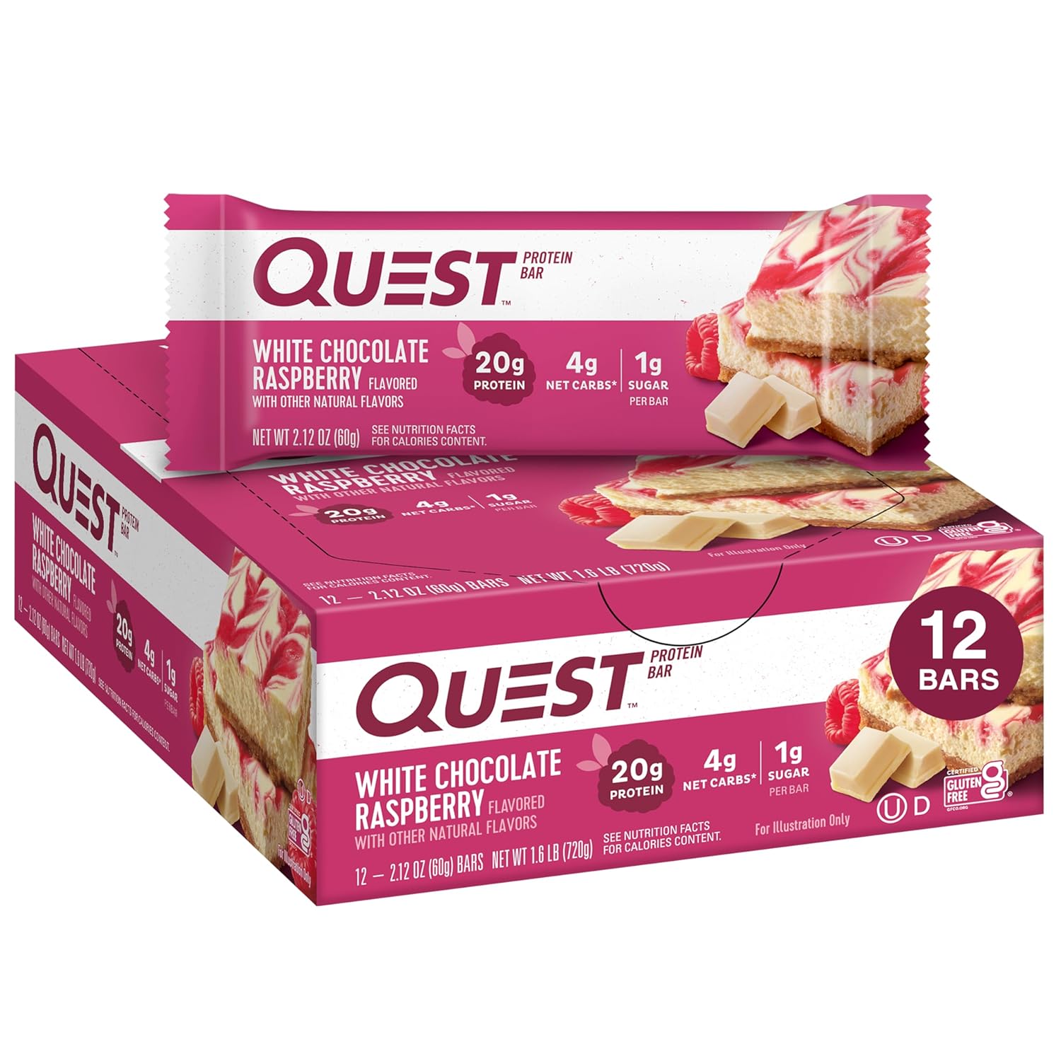 Quest Nutrition White Chocolate Raspberry Protein Bars Review