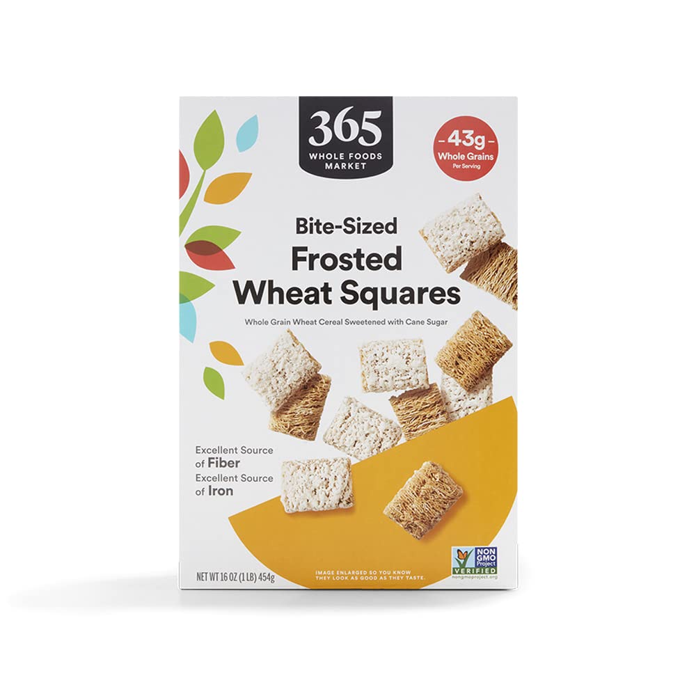 A Crunchy Start to Your Day with 365 by Whole Foods Market Frosted Wheat Squares