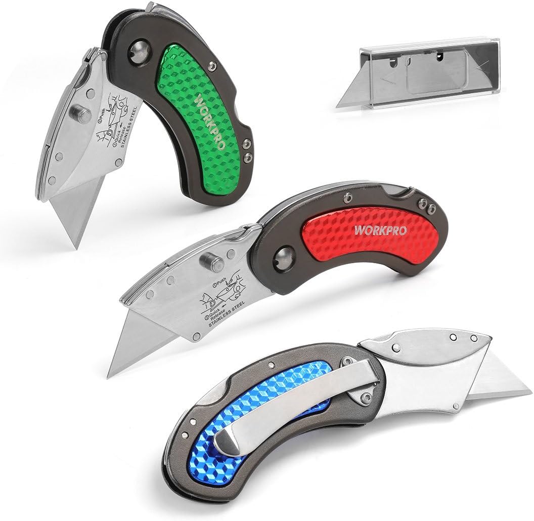 In-Depth Review of the WORKPRO Folding Utility Knife Set