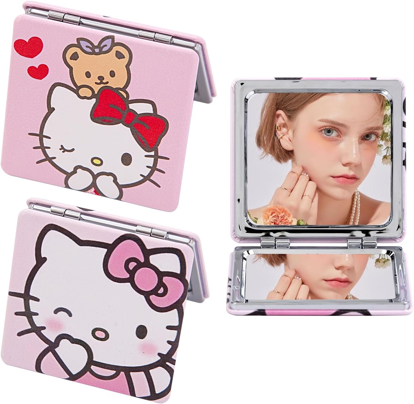 Discover the 2Pack Cute Travel Compact Mirror: Your Perfect Makeup Companion