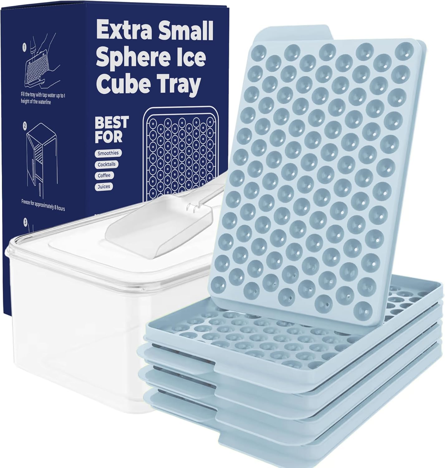 Elevate Your Beverage Experience with Blue Mini Ice Trays