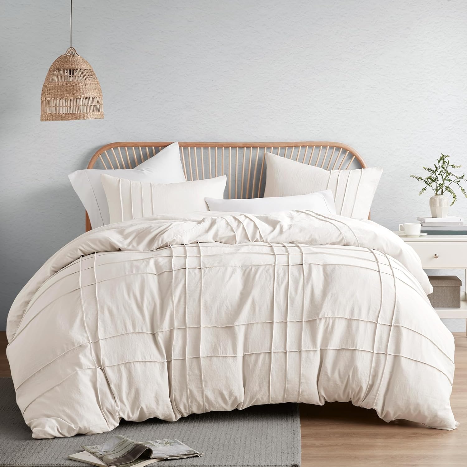 Comfort Spaces Cream Queen Size Duvet Cover Set Review