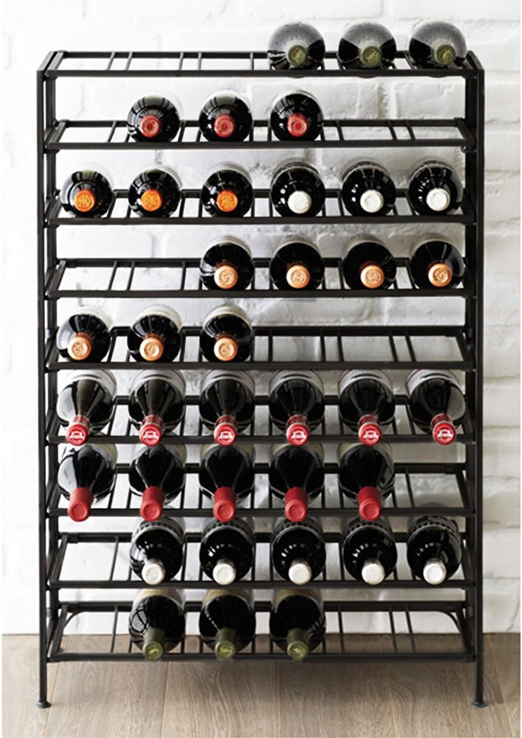 Maximize Your Wine Storage with the MyGift Black Metal Wine Rack