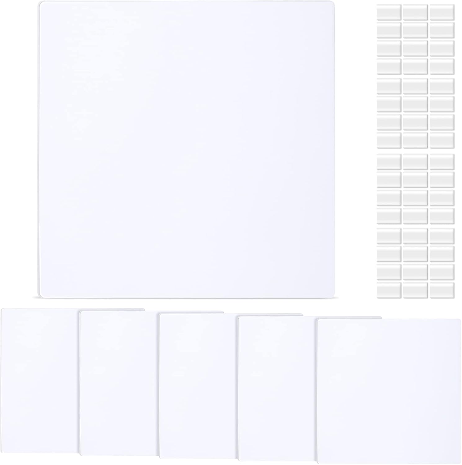 Sosation 6 Pcs Square Plastic Flat Blank Plate Review