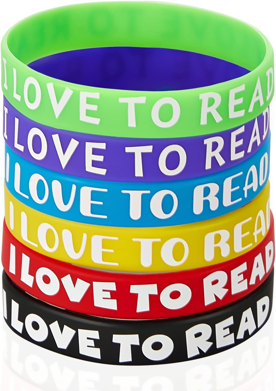 WILLBOND I Love to Read Rubber Bracelets: A Motivational Tool for Students