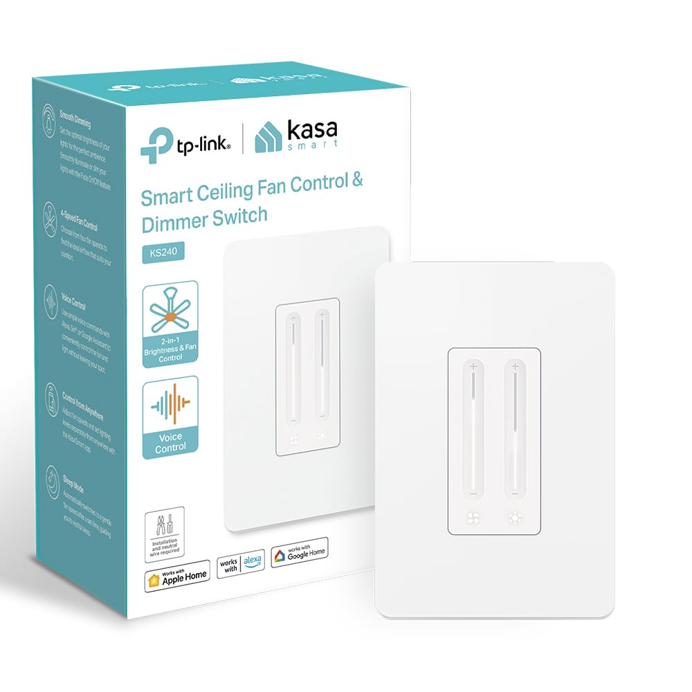 Elevate Your Home Comfort with the Kasa Smart Ceiling Fan Control & Dimmer Switch