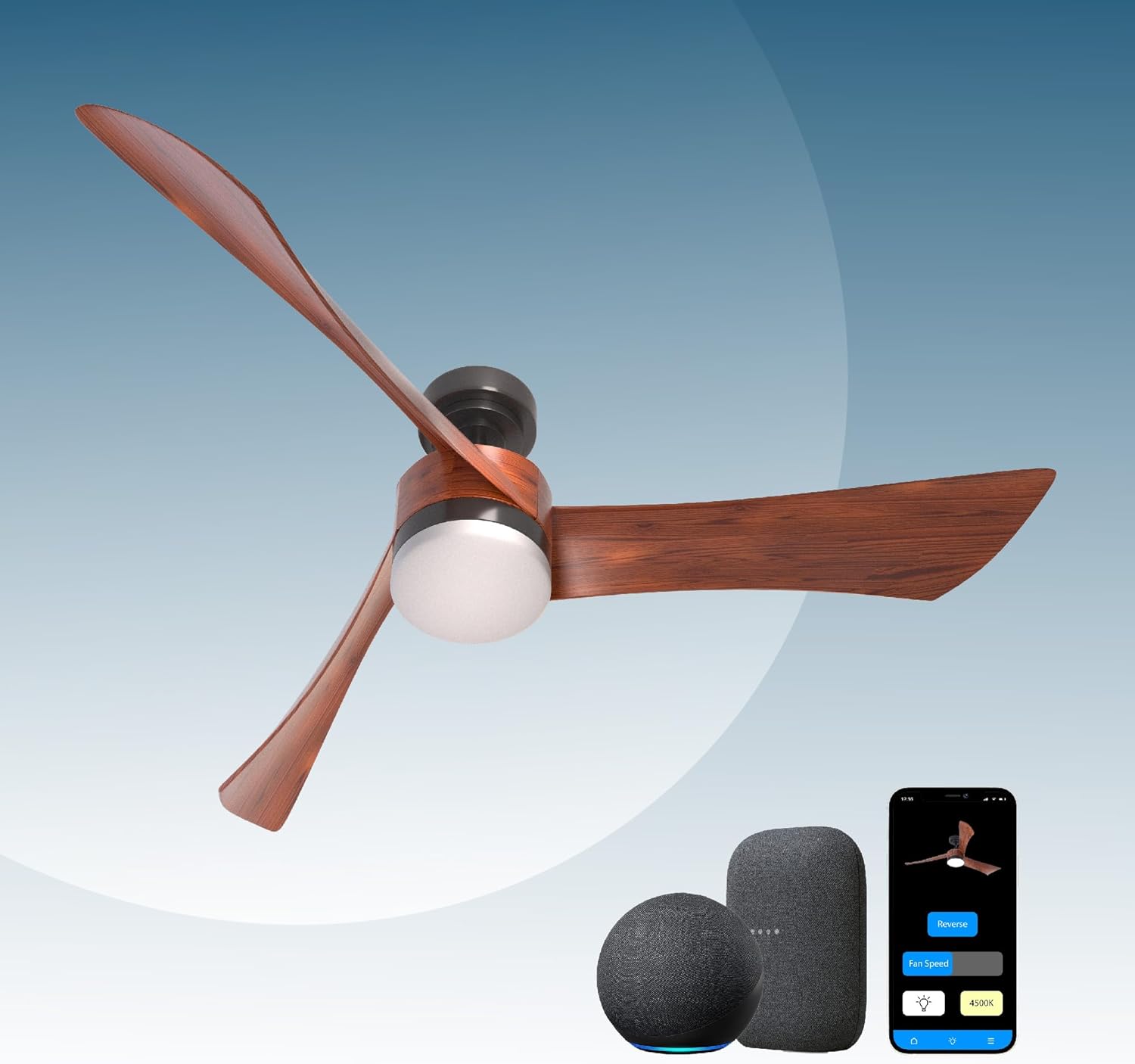 Promounts Modern All Seasons 54″ Smart Ceiling Fan Review